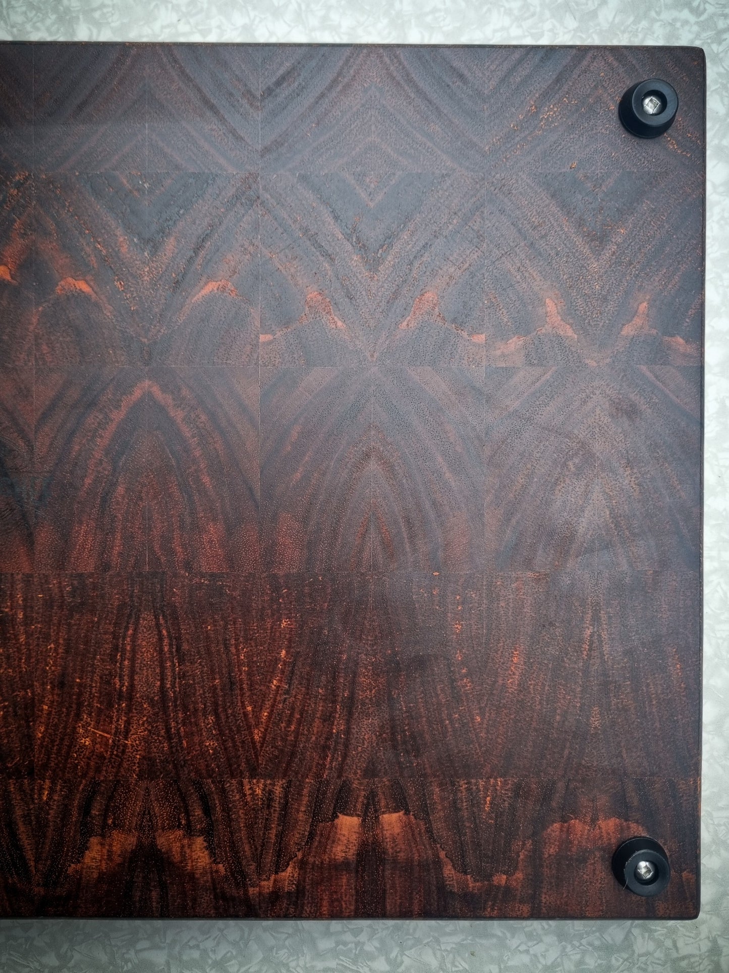 End-Grain Blackwood Platter Board Lg