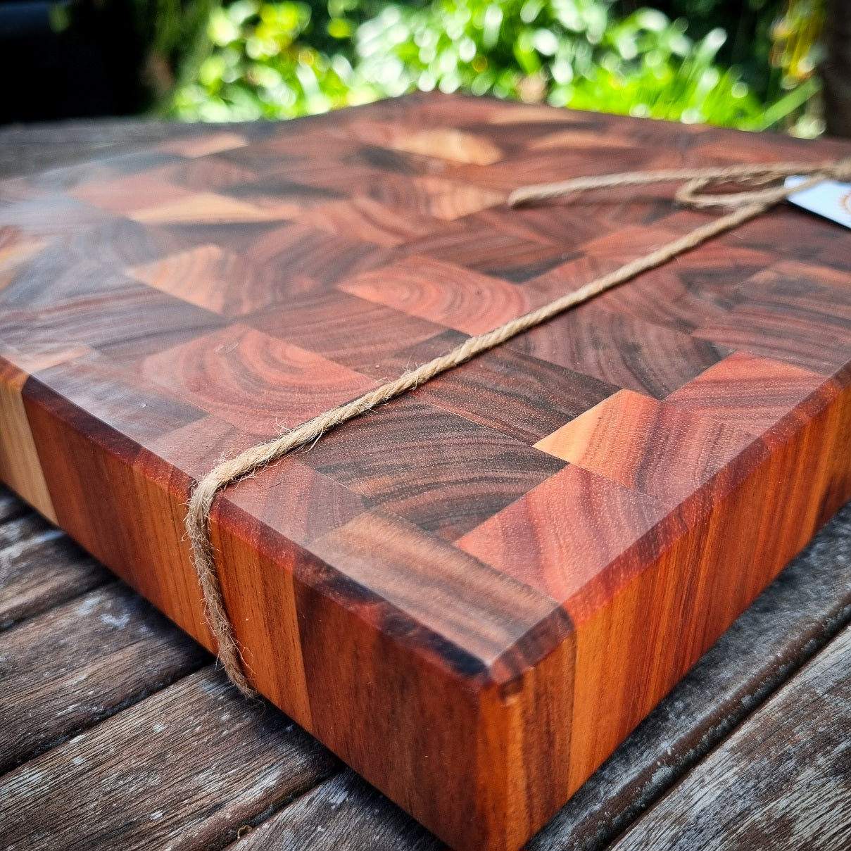 Blackwood End-Grain Chopping Block Platter Square