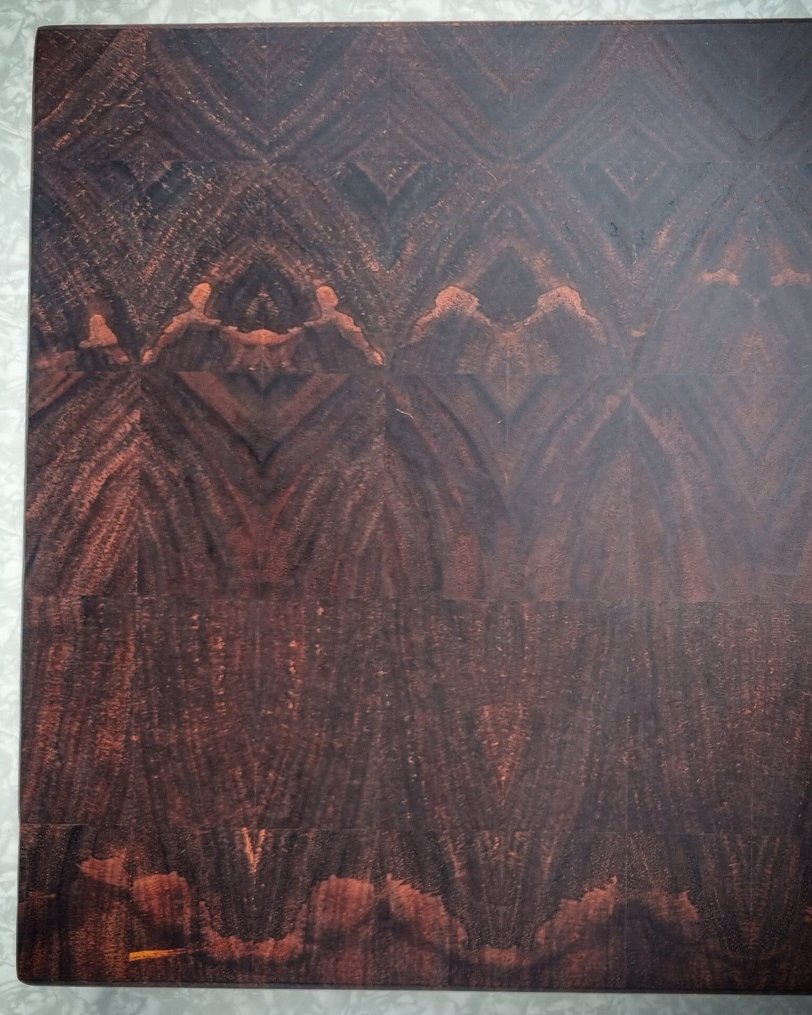 End-Grain Blackwood Platter Board Lg